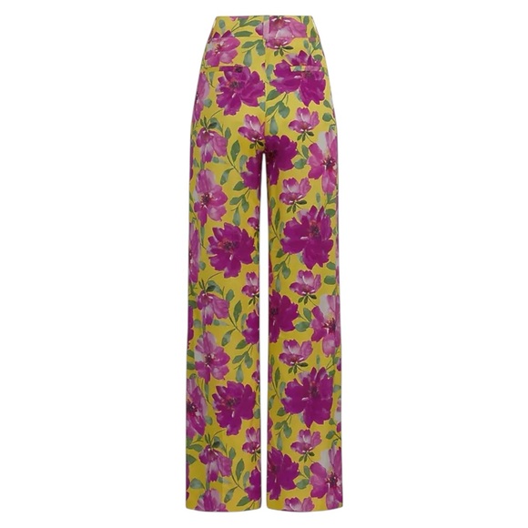 The Fiona Floral Satin Wide-Leg Pants - Picture 6 of 9